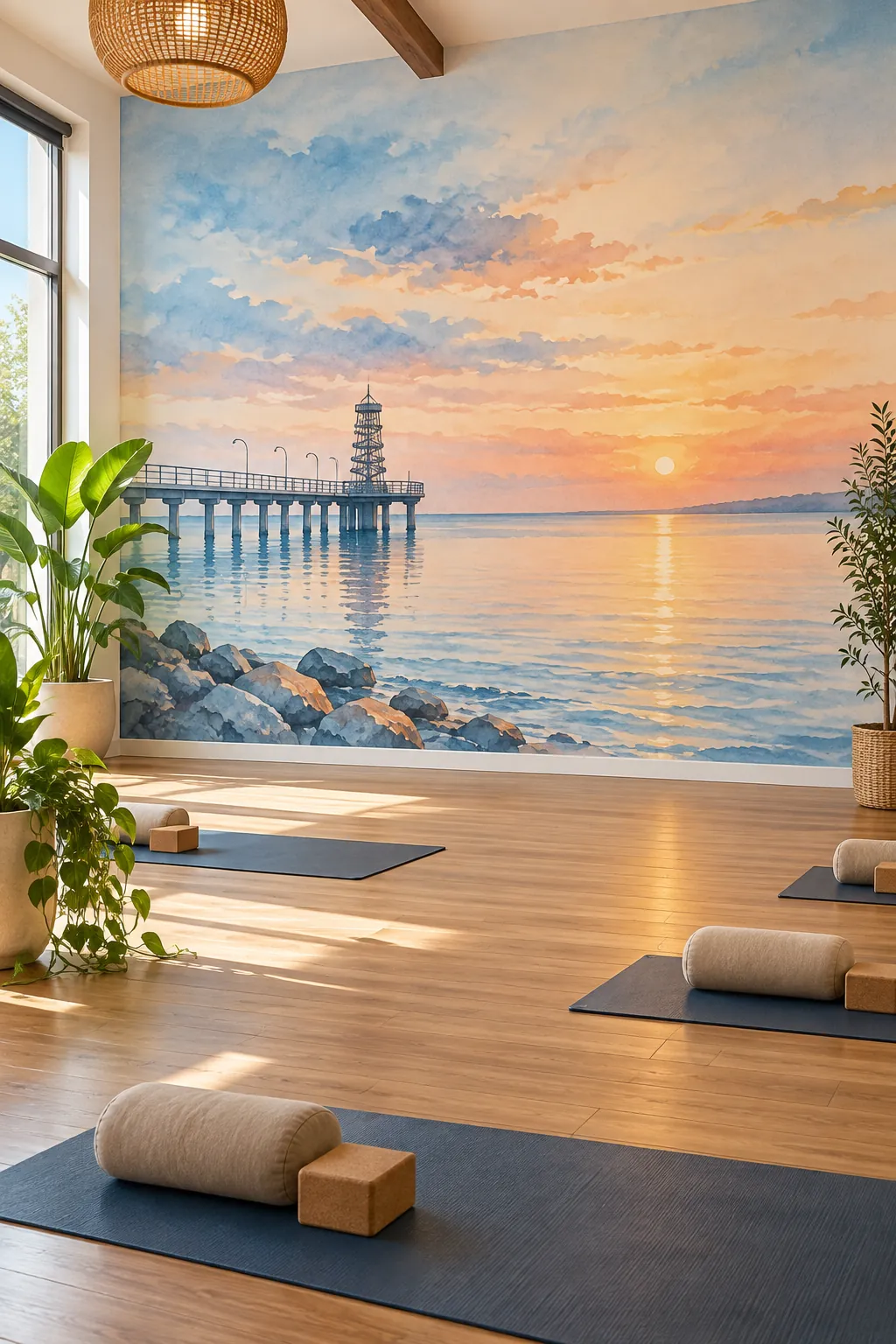 Custom printed wall mural concept for a space in Burlington, Ontario
