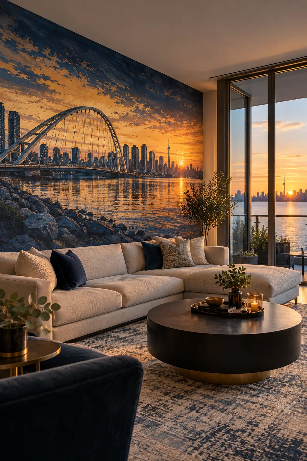 Custom printed wall mural concept for a space in Etobicoke, Ontario