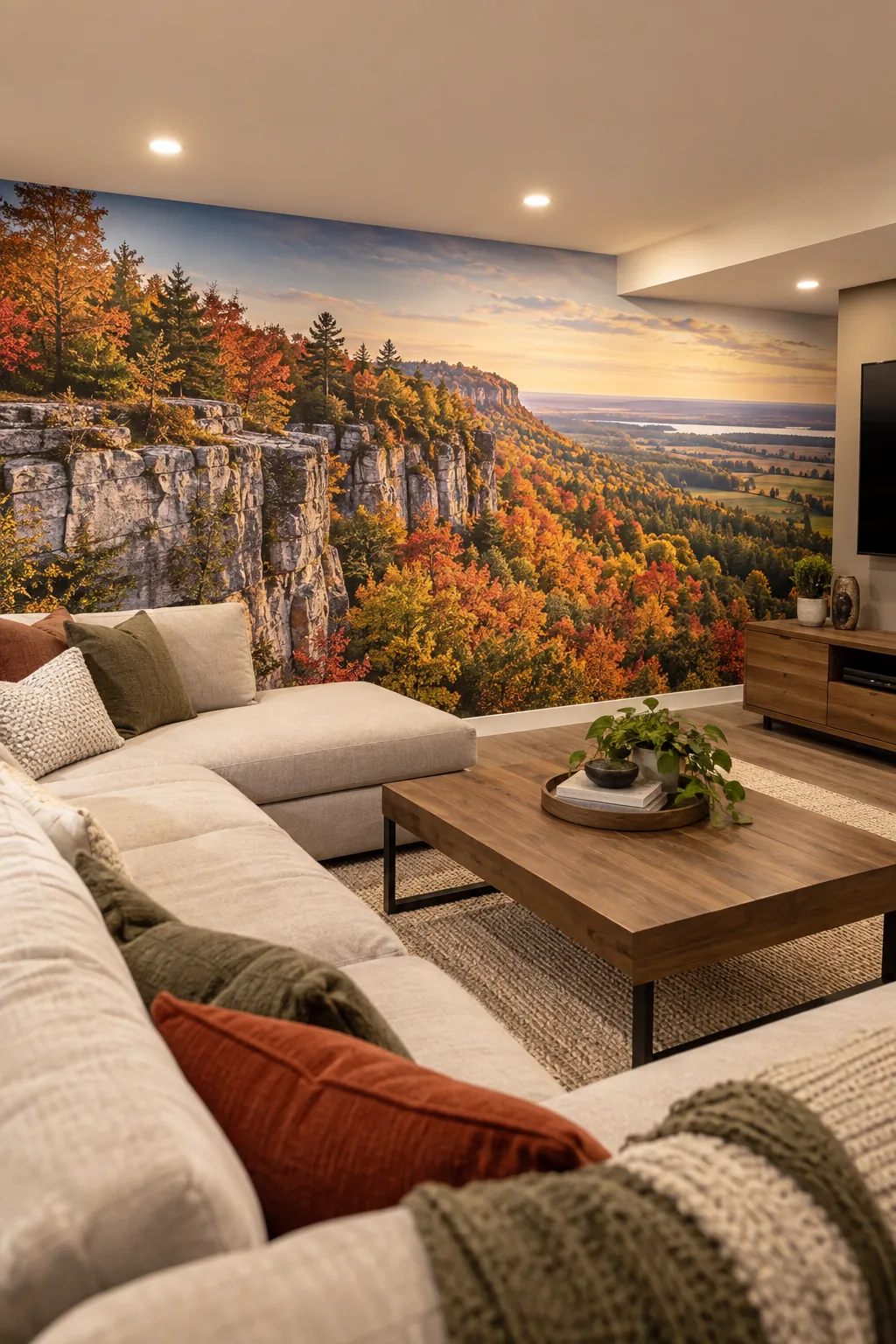 Custom printed wall mural concept for a space in Milton, Ontario