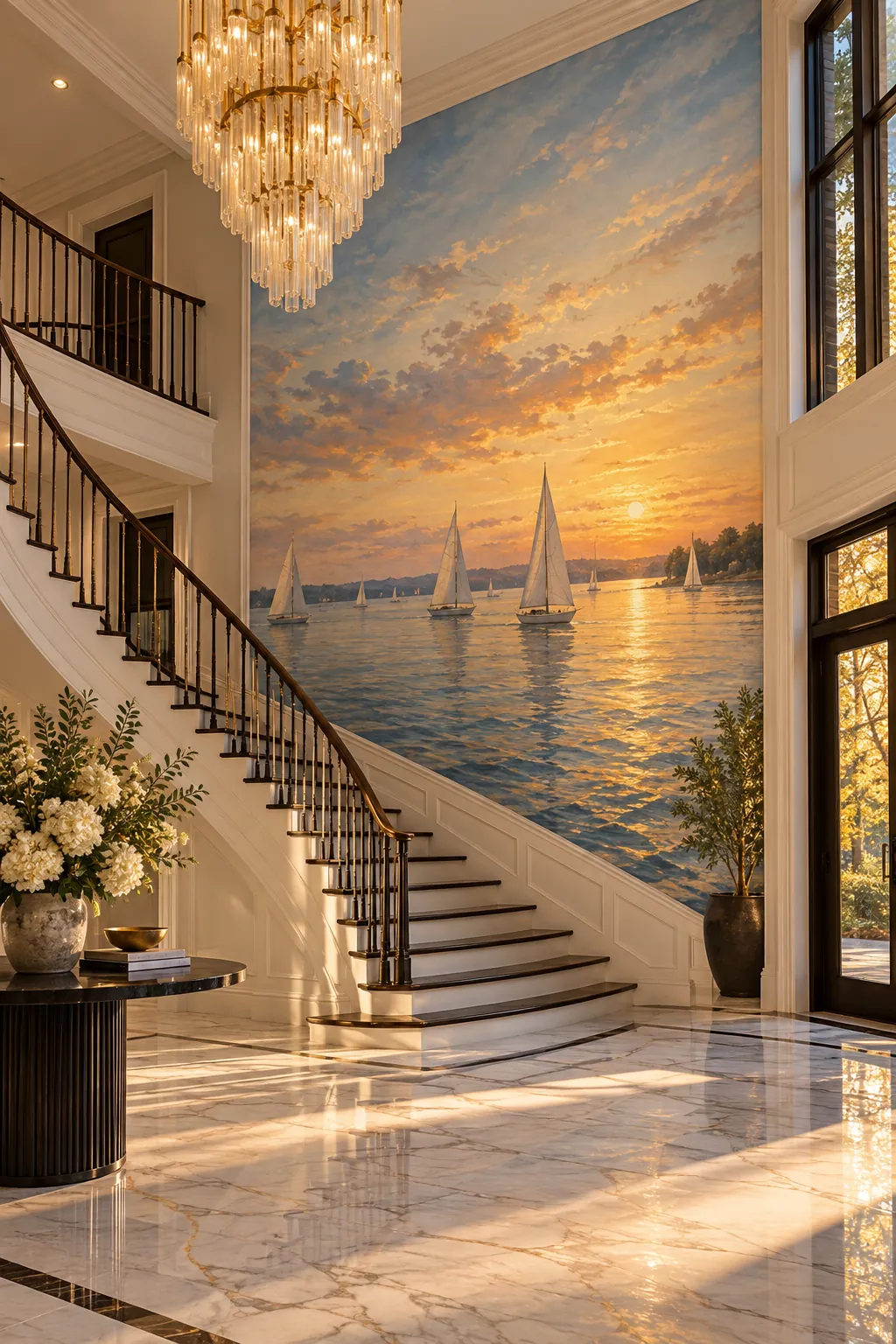 Custom printed wall mural concept for a space in Oakville, Ontario