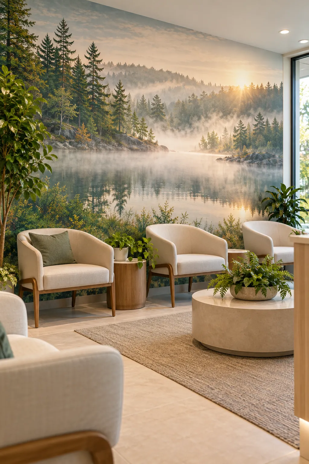 Custom printed wall mural concept for a space in Richmond Hill, Ontario