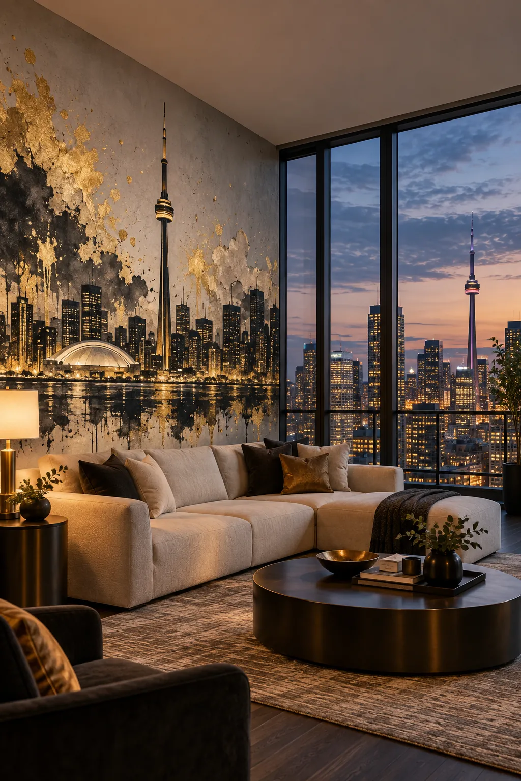 Custom printed wall mural concept for a space in Toronto, Ontario