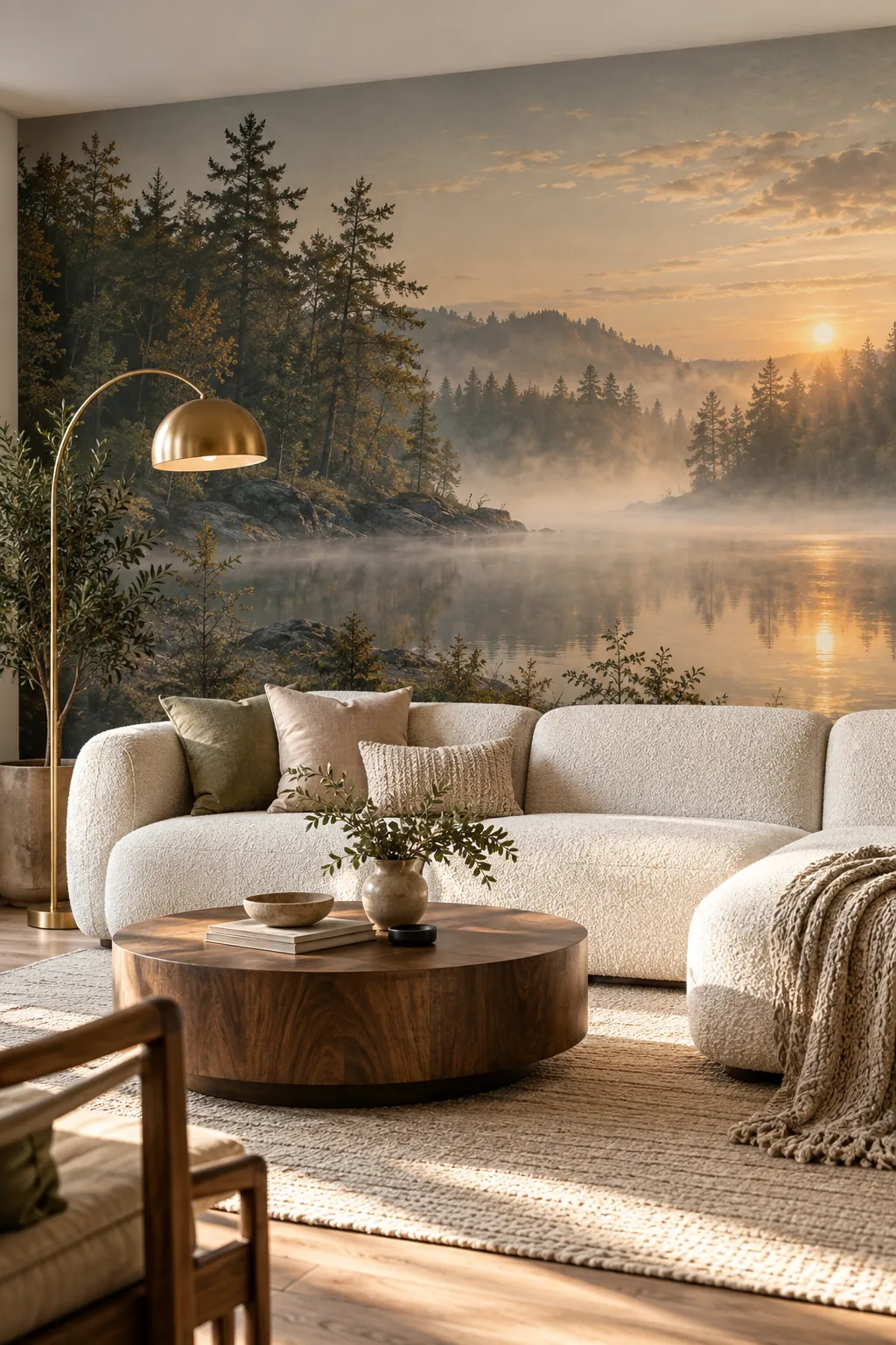 Home Feature Walls — example of a custom wall mural printed directly onto the wall